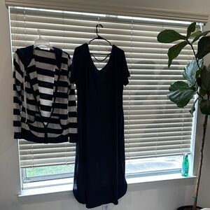 Elegant Navy Blue Dress